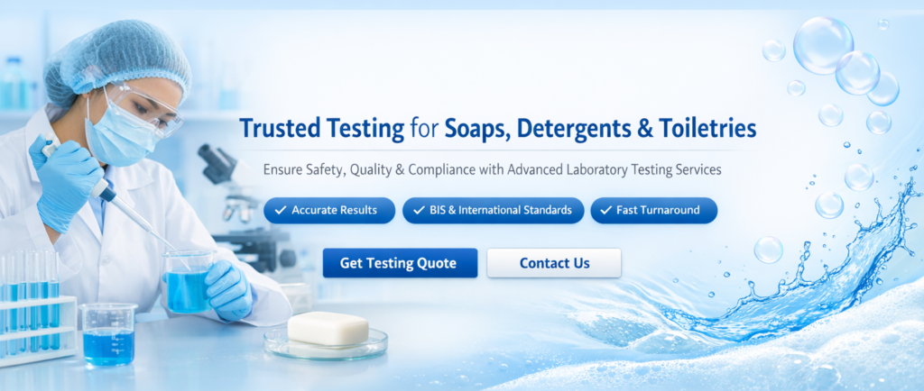 Soaps, Detergents & Toiletries Testing - new website